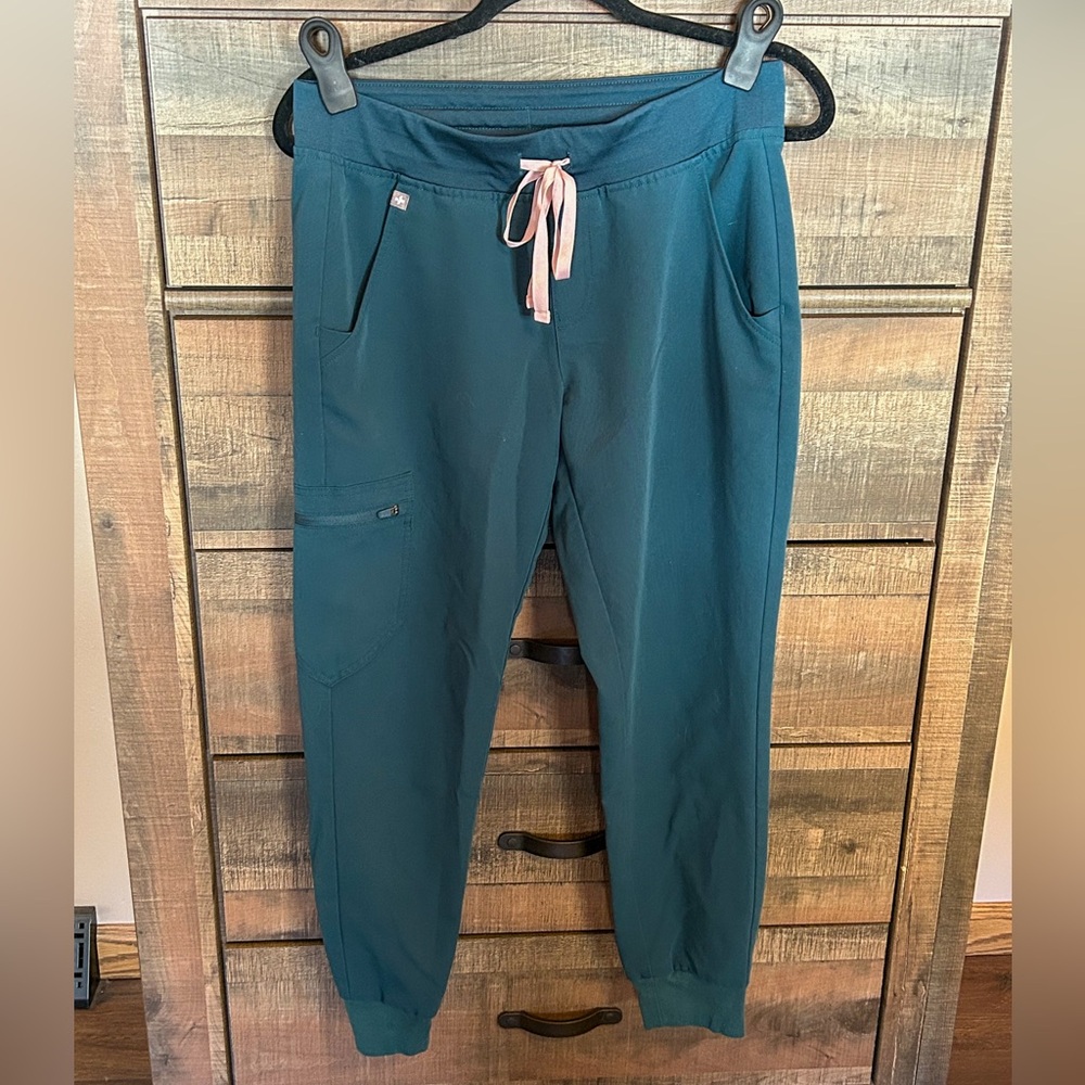 FIGS Caribbean Blue Zamora Joggers- SMALL PETITE